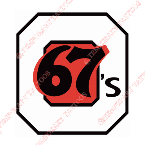 Ottawa 67s Customize Temporary Tattoos Stickers NO.7367